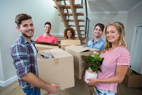 Commercial moving team planning office removals in Wormwoodscrubs