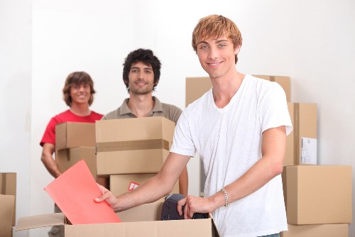 Packed home items safely stored in a Wormwoodscrubs storage unit
